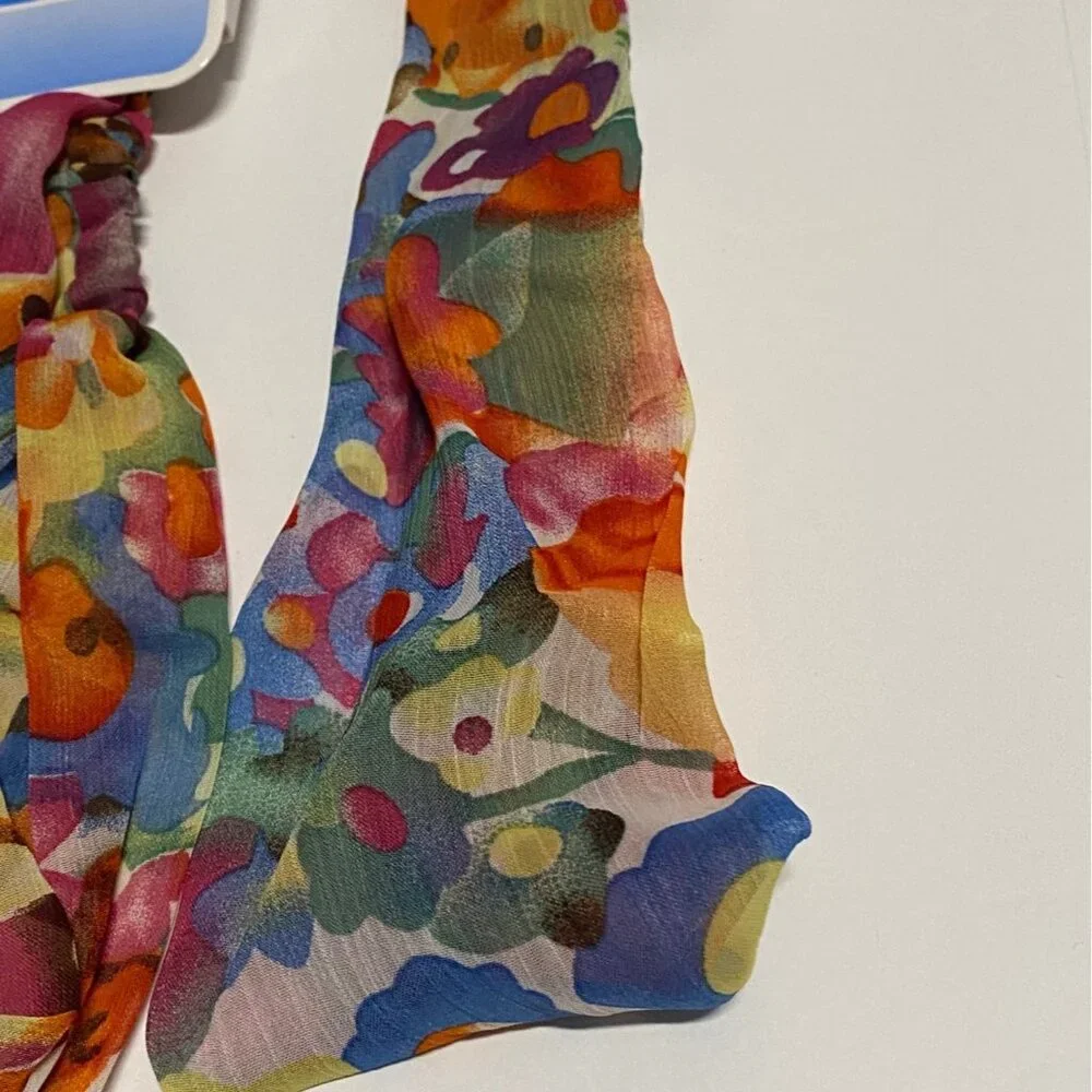 3pc Scunci Effortless‎ Beauty Hair Scarves Floral Multicolor Fashion Headwrap